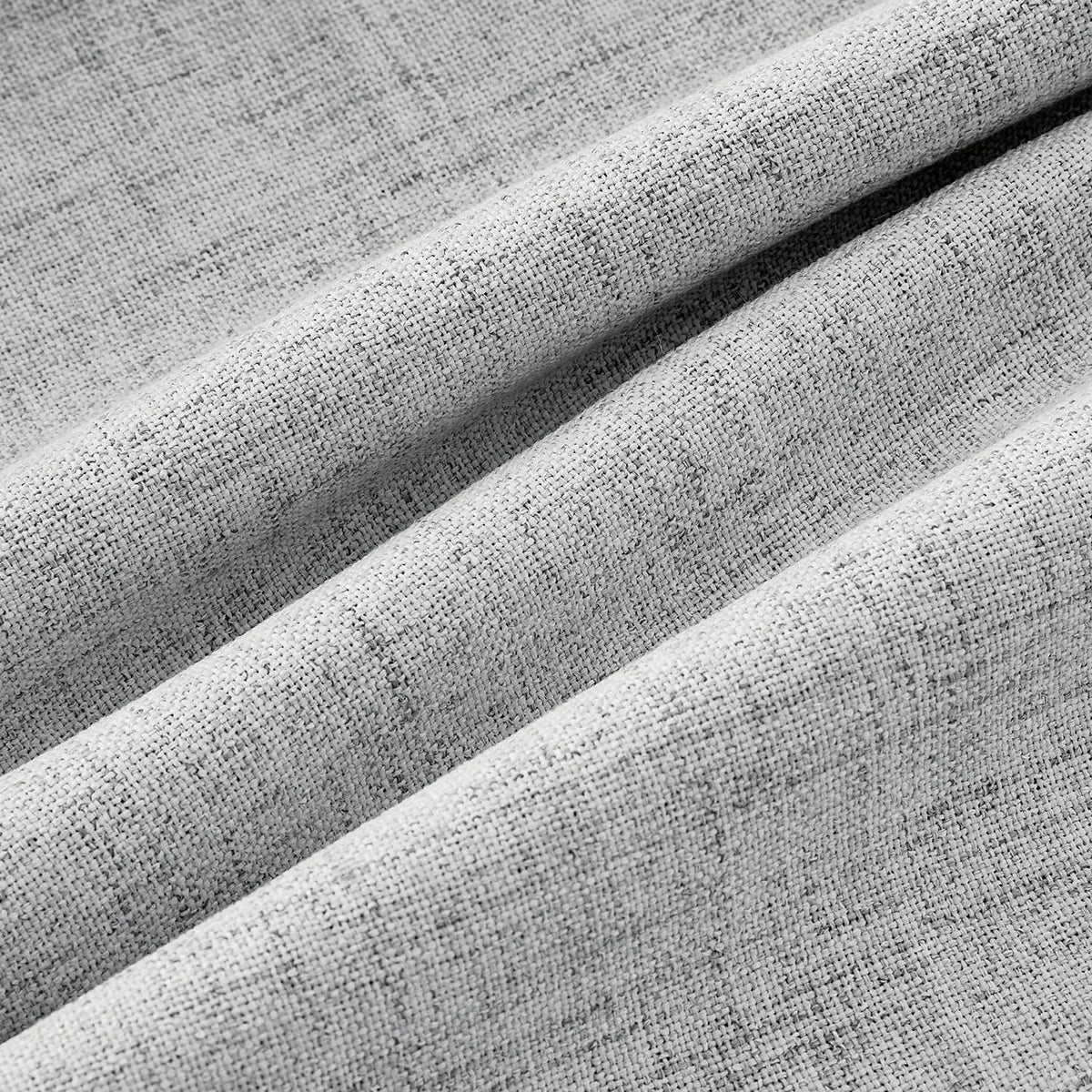 100% Blackout Linen Curtains for Bedroom 42 x 63 Inch Grey 2 Panels (Grey / 42"W x 63"L (Pack of 2))