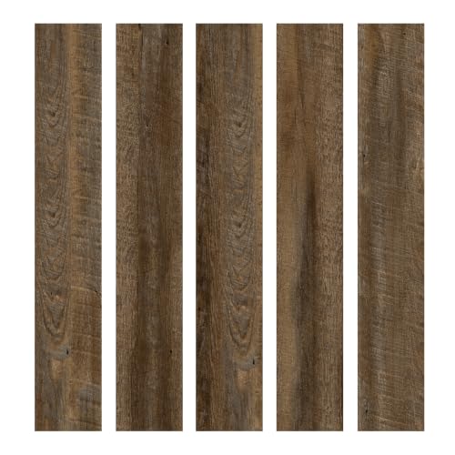 Peel and Stick Luxury Vinyl Plank (Misted Oak / 36 x 6 inches)