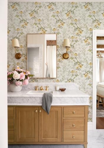 Boho Floral Leaf Peel and Stick Wallpaper Colorful Waterproof Contact Paper