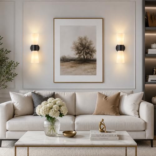 Black Glass Wall Sconce Light (Black Milk Glass)