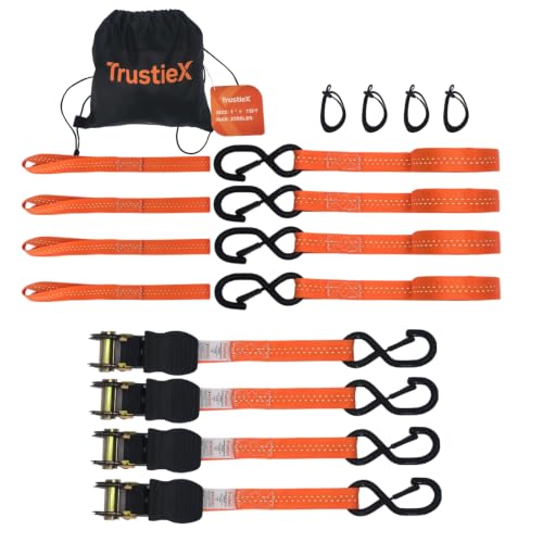 15FT Ratchet Straps 4 Pack