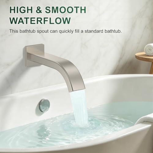 Rain Shower System with Rough (Brushed Nickel / Ceiling Mount-12"+6" head with Tub Spout&Handheld)