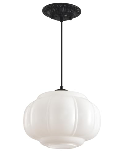 Milk Glass Light Fixture