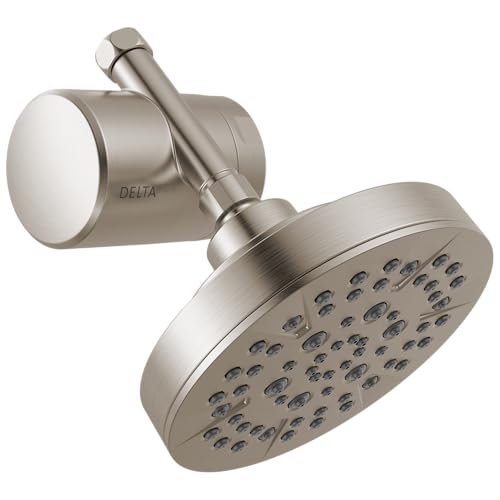 8 Setting Shower Head Brushed Nickel with Clarifi Standard Shower Filter Attachment with Filter