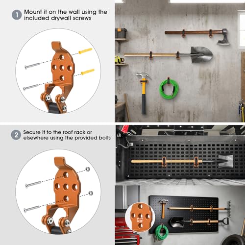 Shovel Holder Wall Mount for Truck & Trailer