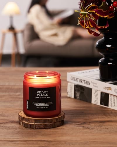Velvet Petals Scented Candles Floral Fragrance for All Season Gift (Medium Jar / Velvet Petals)
