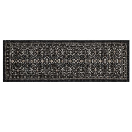 Hallway Washable Runner Rug 2×6 (Dark Gray / 2' x 6' (Rectangular))