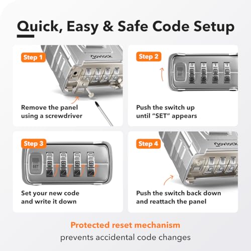 Heavy Duty Outdoor Combination Lock (Silver / 2)
