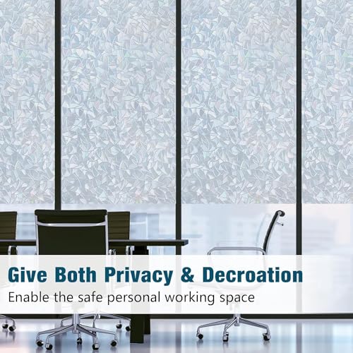 Rainbow Window Privacy Film (35.4" x 157.4" / Silver)