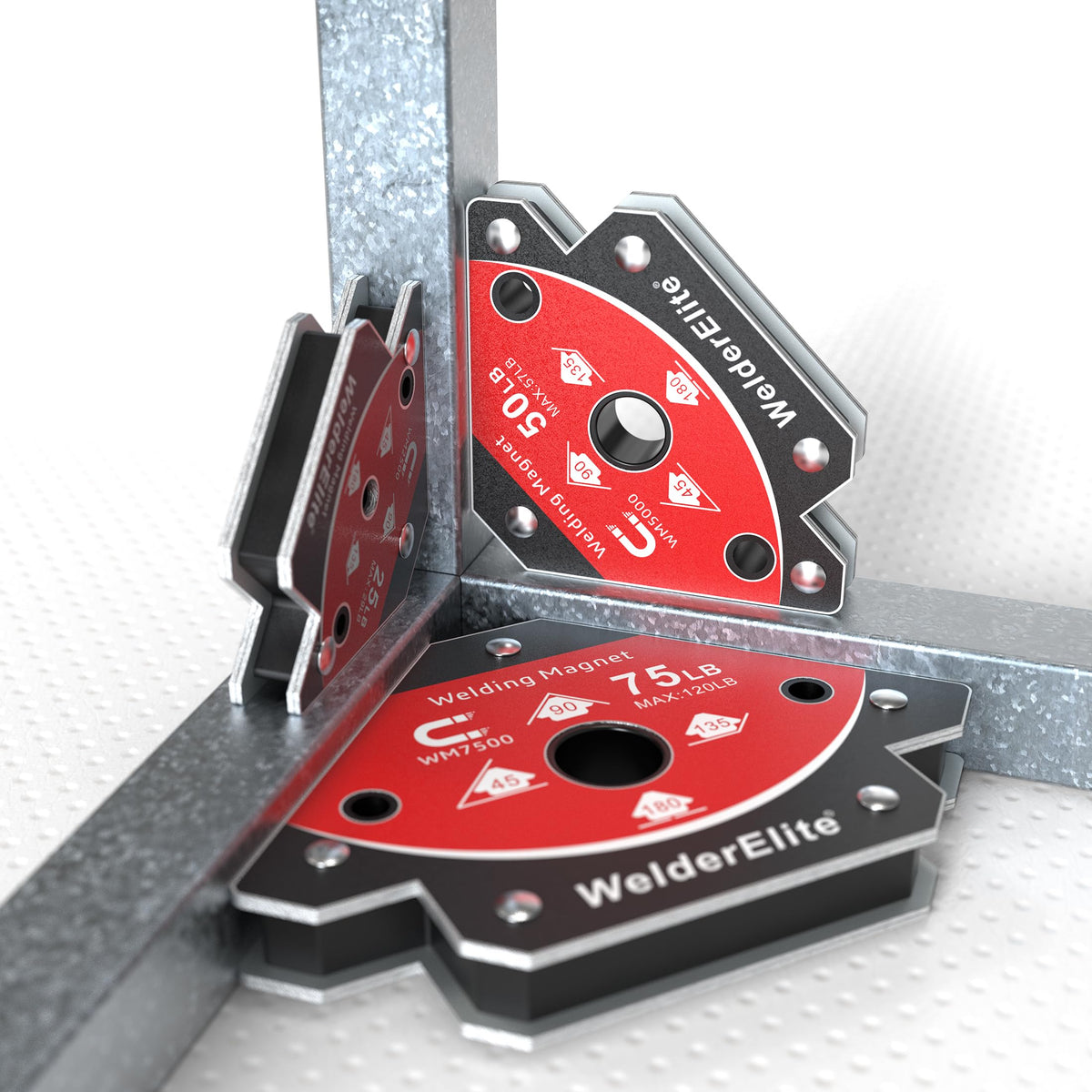 Welding Magnets 6 (25, 50, 75 Lb - Set of 2)