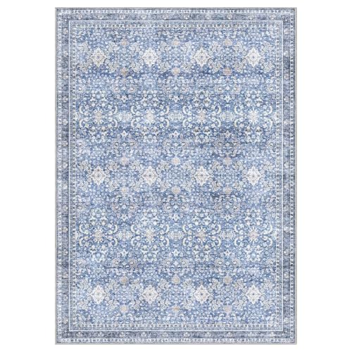 5x7 Area Rugs (Blue / 5' x 7' (Rectangular))