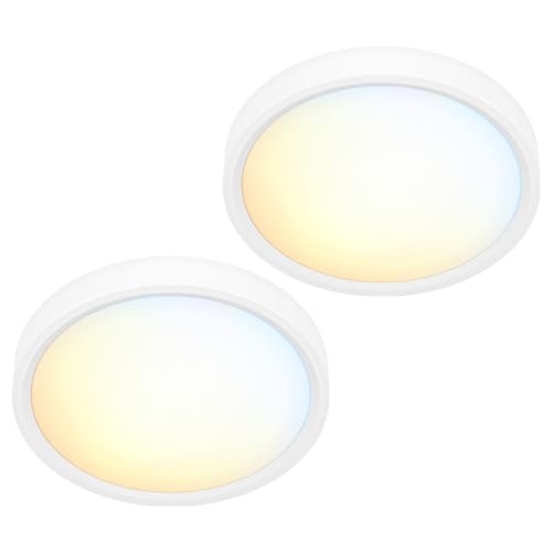 Flush Mount Ceiling Light 5CCT LED Edgelit Slim Surface Mount Downlight for J
