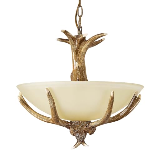 Antlers Chandelier Vintage Deer Horn Antler Lamp for Home Bar Coffee Hotel Store