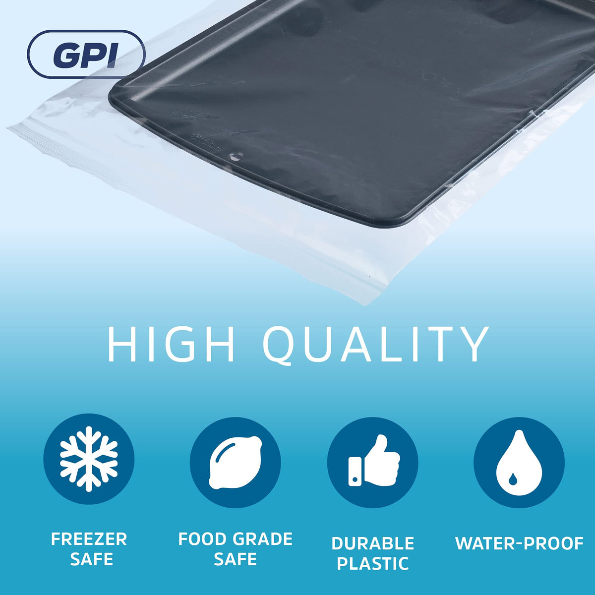 13" x 18" Large Zip Bags (6 Mil Extra-Heavy-Duty / 13" X 18")