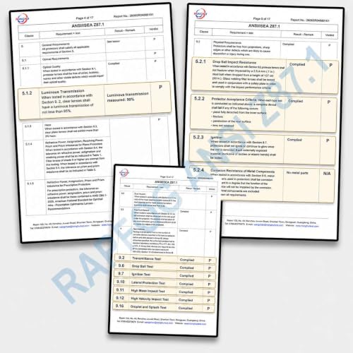 Bulk Clear Safety Glasses ANSI Z87.1 for Construction Lab