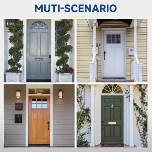 Matte Black Front Door Handleset No Lock (Matte Black / 9913+587)