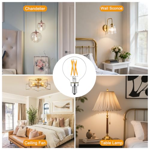 G16.5 40W Equal Ceiling LED E12 Candle Bulb Dimmable Warm White