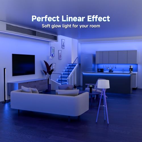 FCOB 5V USB Powered Blue Color COB LED Strip Lights for TV (Blue / 9.8FT)