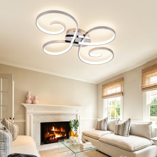 62W Modern LED Ceiling Light (Chrome)