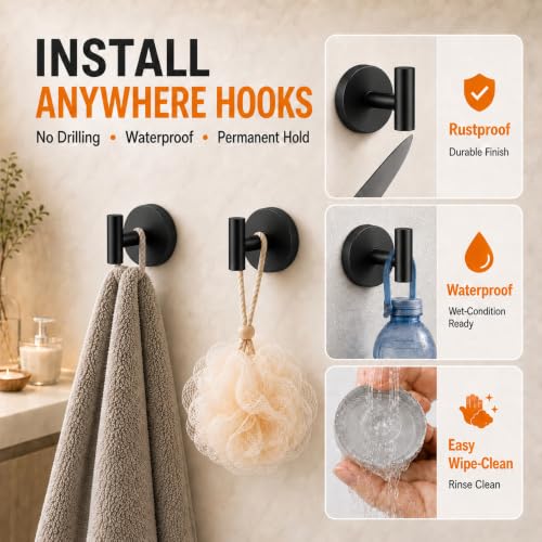 2026 Upgraded Suction Cup Hooks 4 Pack