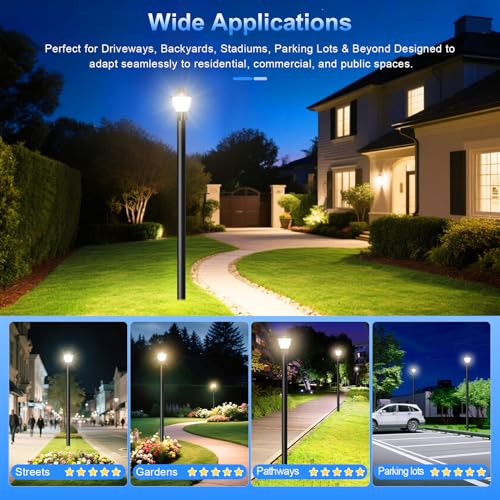 LED Post Top Light Post Lights Fixture with Photocell