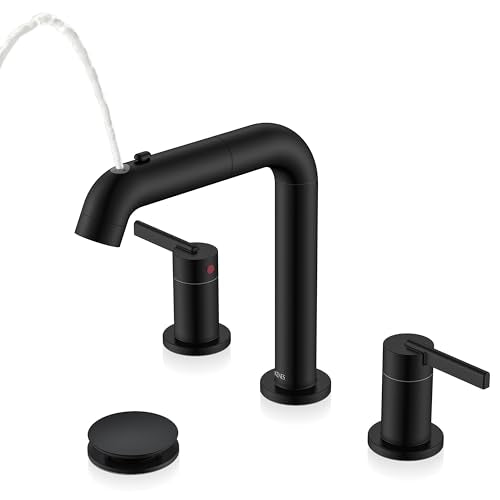 Widespread Bathroom Faucet with Sprayer