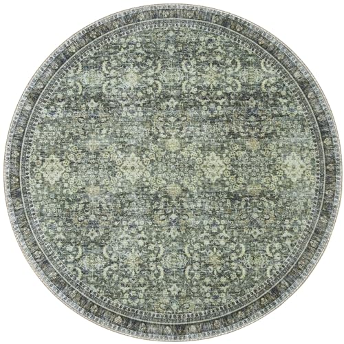 Round Rug 6ft (Dark Green / 6' (Round))