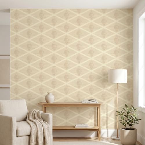 Peel and Stick Wallpaper (Beige05 / 17.7" x 118.1")