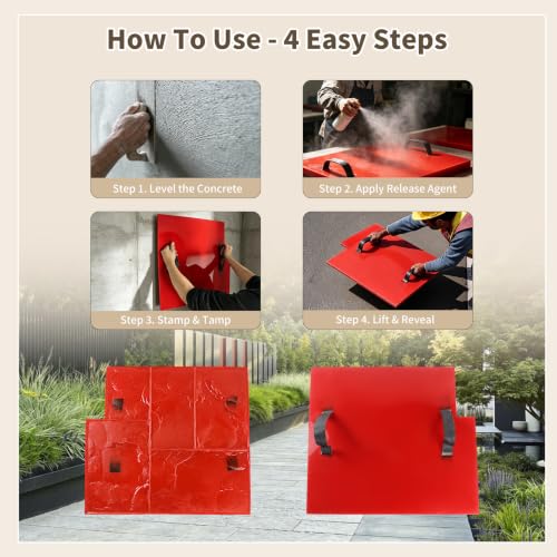 Realistic Wood Floor Concrete Stamps Mat