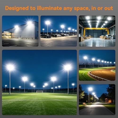 500W LED Flood Lights Outdoor (Black / 500 Watt)