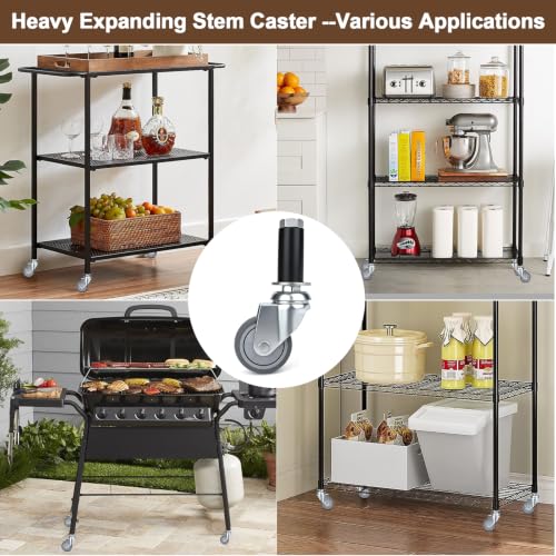Expanding Stem Casters No Brake