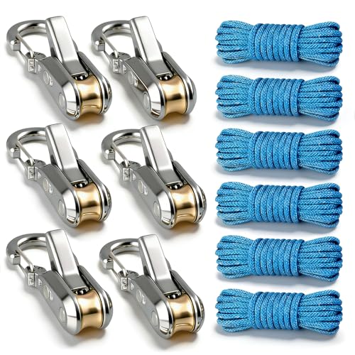 6 Pack Rope with Roller Tensioner for Easy and Secure Tying