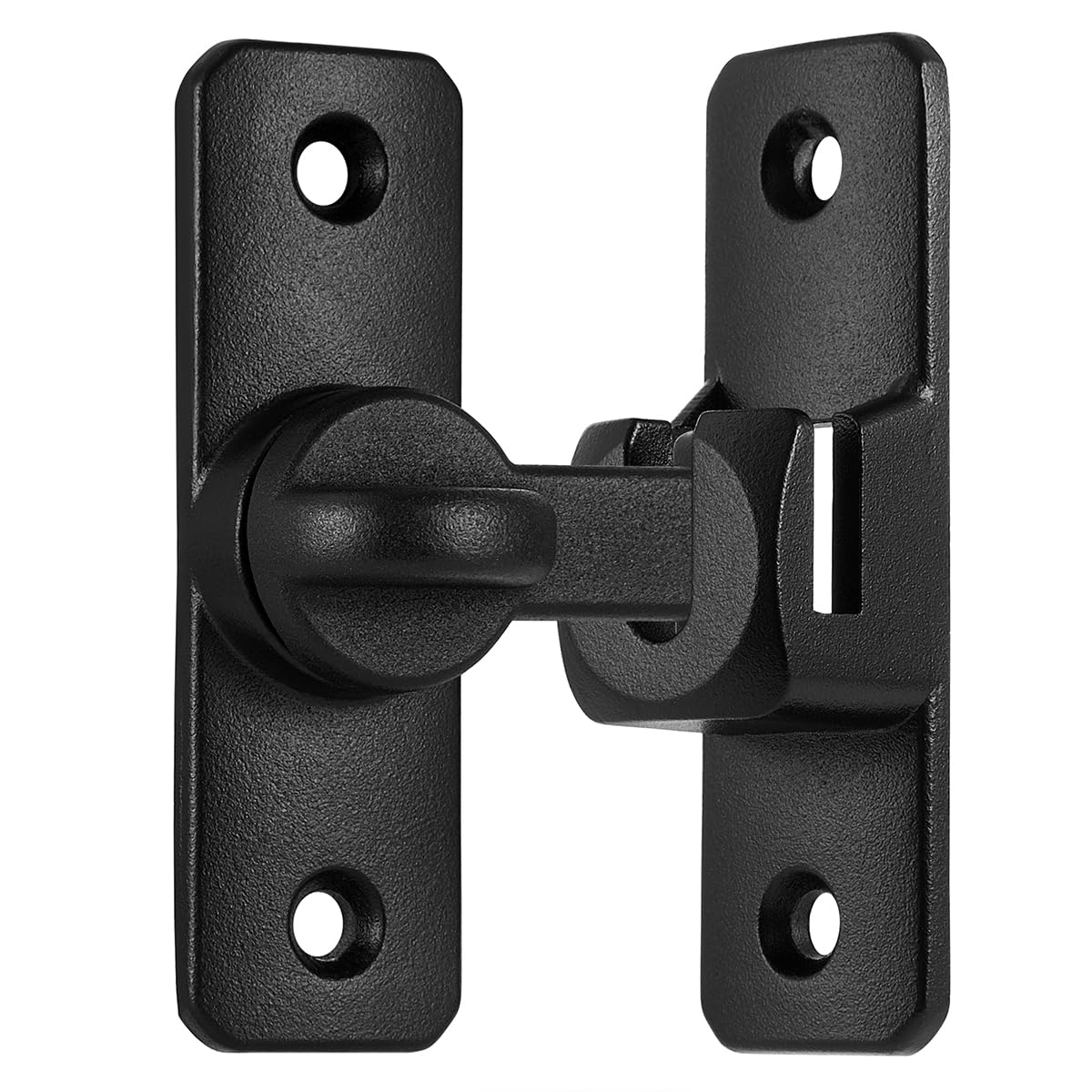 Matte Black Aluminum Alloy Gate Lock (Matte Black)