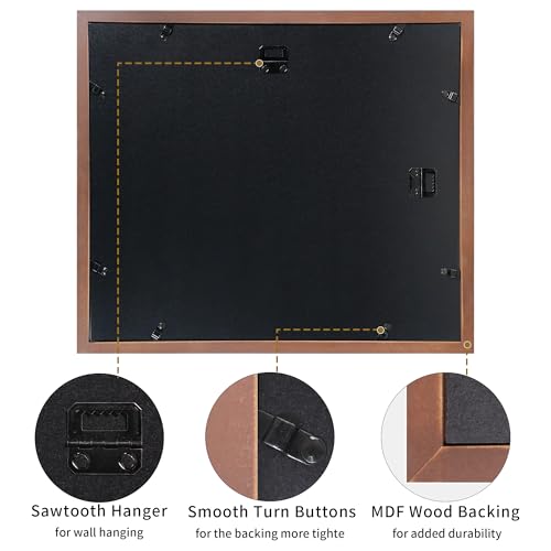 4x6 Picture Frame Collage for Wall Decor (Rustic Brown / 13x15in (1Pack))