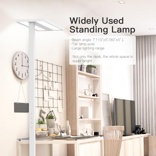 76" Led Floor Lamp (White)