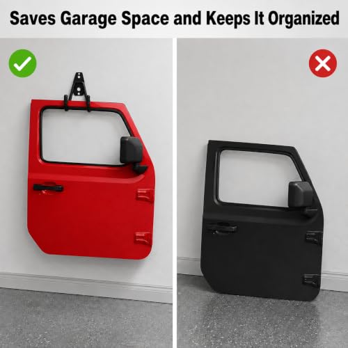 4PCS Door Storage Hangers Compatible with 1956 (4* Black)