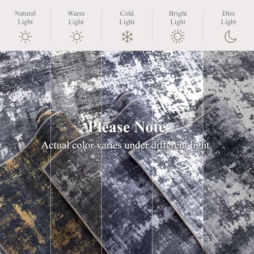 2x8 Runner Rug (Black & Grey / 2' x 8' (Rectangular))