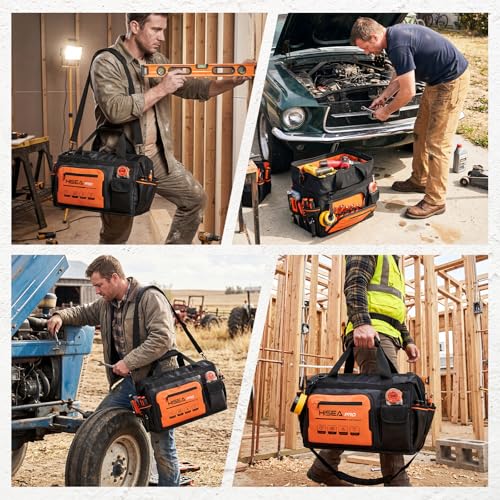 Tool Bag, 18-Inch Tool Tote, 29 Pockets Waterproof Tool Organizer Bag