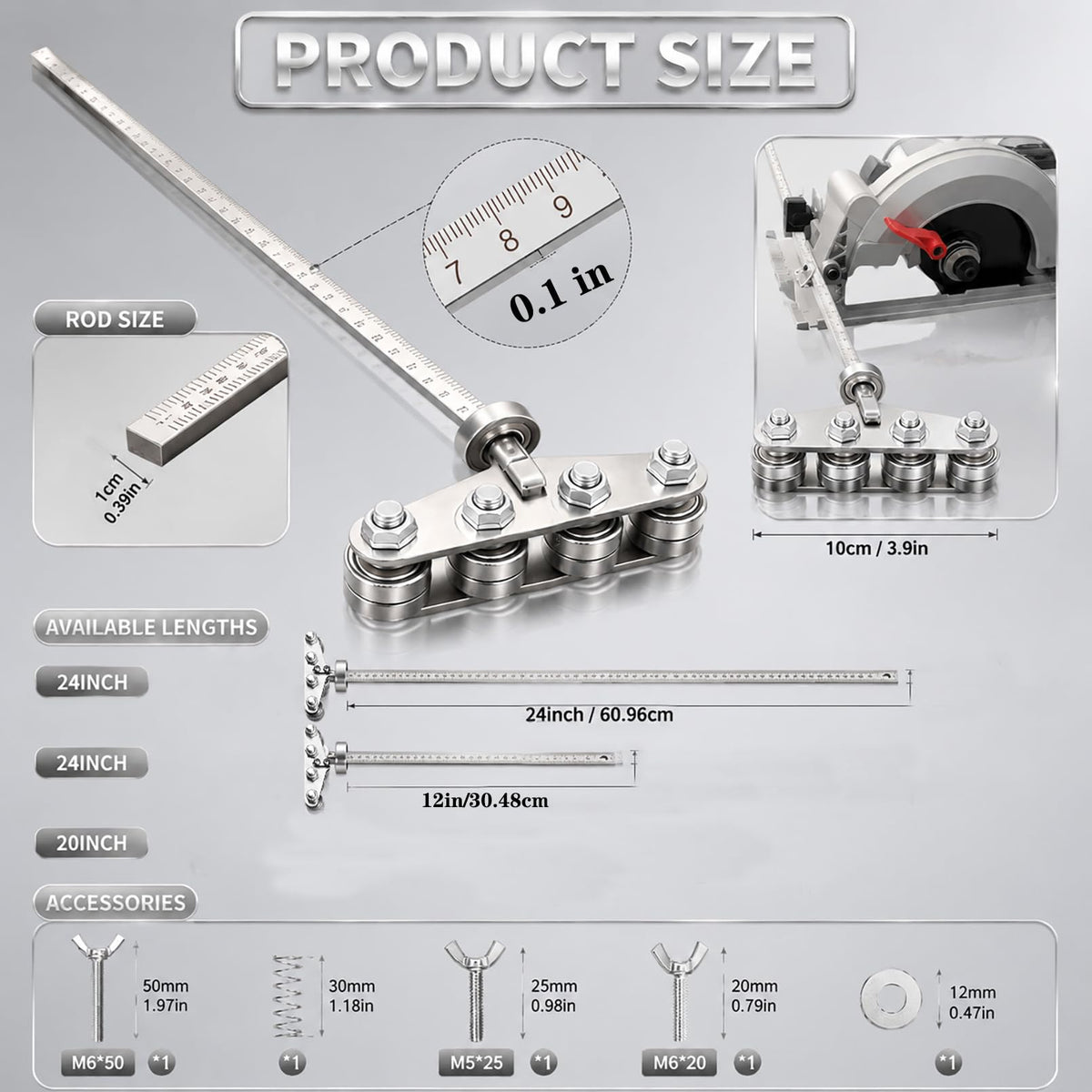 24 Inch Circular Saw Guide (24in)