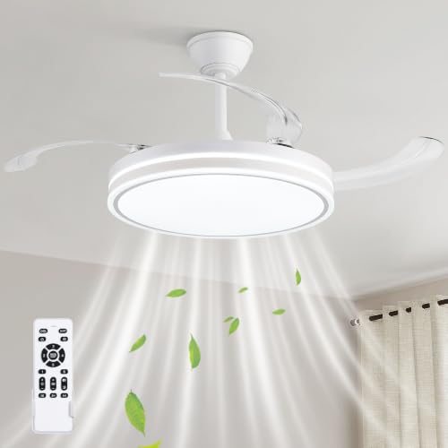 42 inch Retractable Ceiling Fan with Light