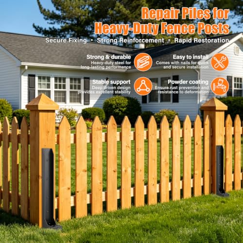 6 Pcs Fence Post Repair Kit