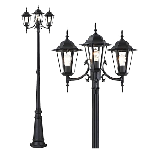3 Head Outdoor Post Light 83"