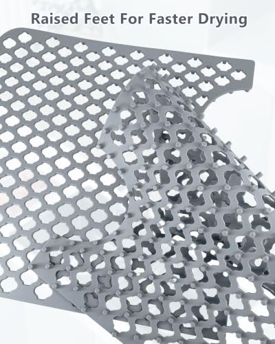 Separable Silicone Sink Protector Grid Mat 28 (Gray)