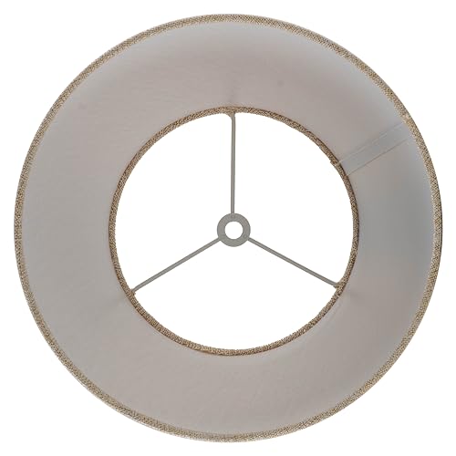 Set of 2 Spider Fitter Replacement Lamp Shades for Table Lamps (Oatmeal Beige)