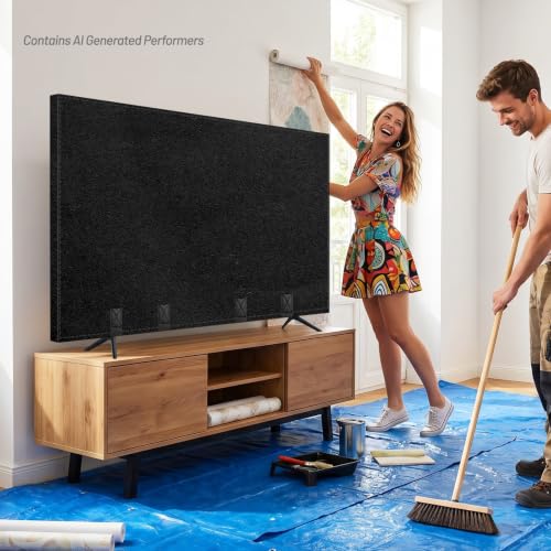 TV Cover for Moving (Black)