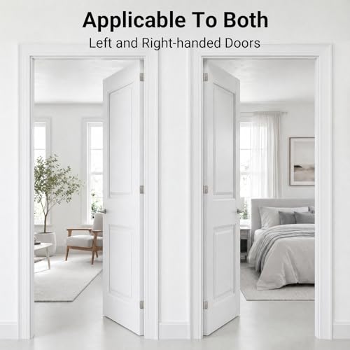 2 Pack Self Closing Door Hinges 3.5 Inch (Satin Nickel / 3.5 Inch)