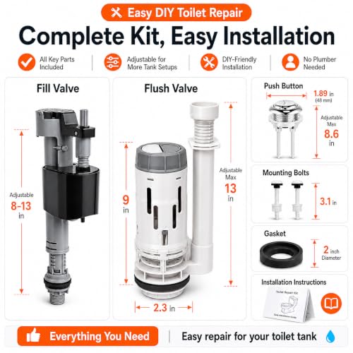 Dual Flush Valve Replacement Kit