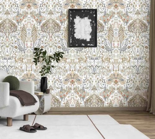 Victorian Botanical Peel and Stick Wallpaper