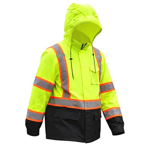 High Visibility Reflective Rain Jacket