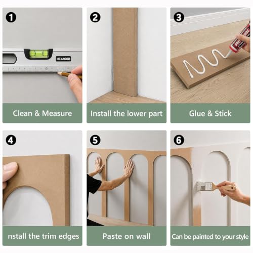 Premade Board and Batten Wainscoting Kit (MDF-Style 3)